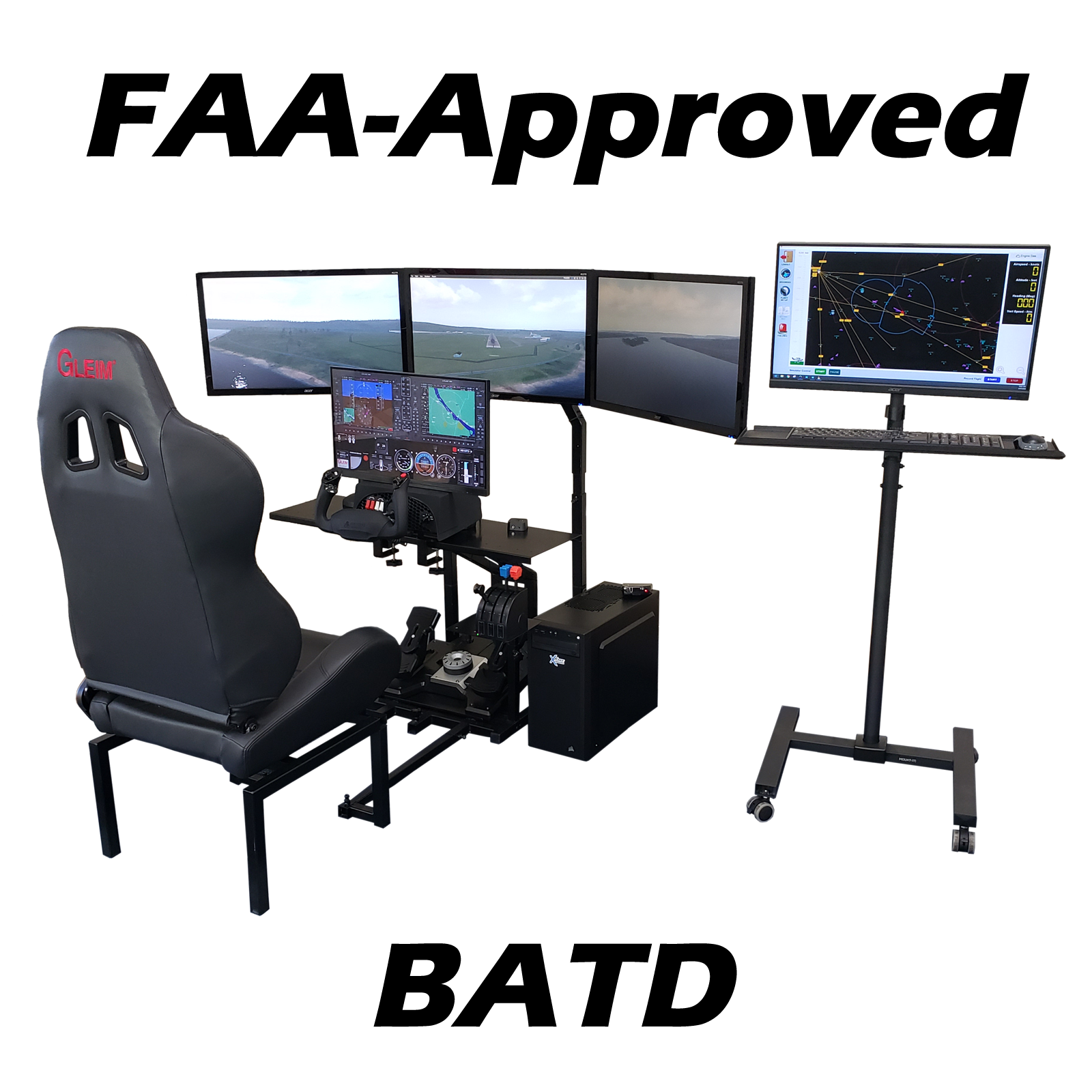 FAA-Approved Gleim Flight Experience BATD flight simulator