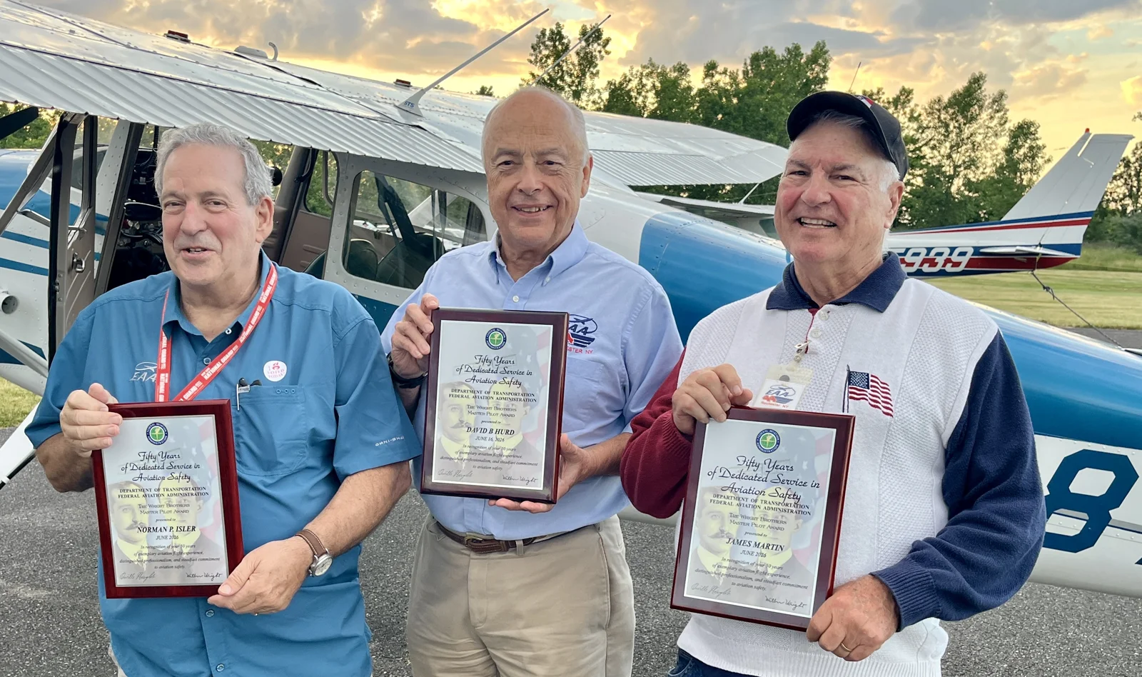 Fifty Years Aloft: Norm Isler and Dave Hurd Earn the FAA’s Highest Pilot Honor