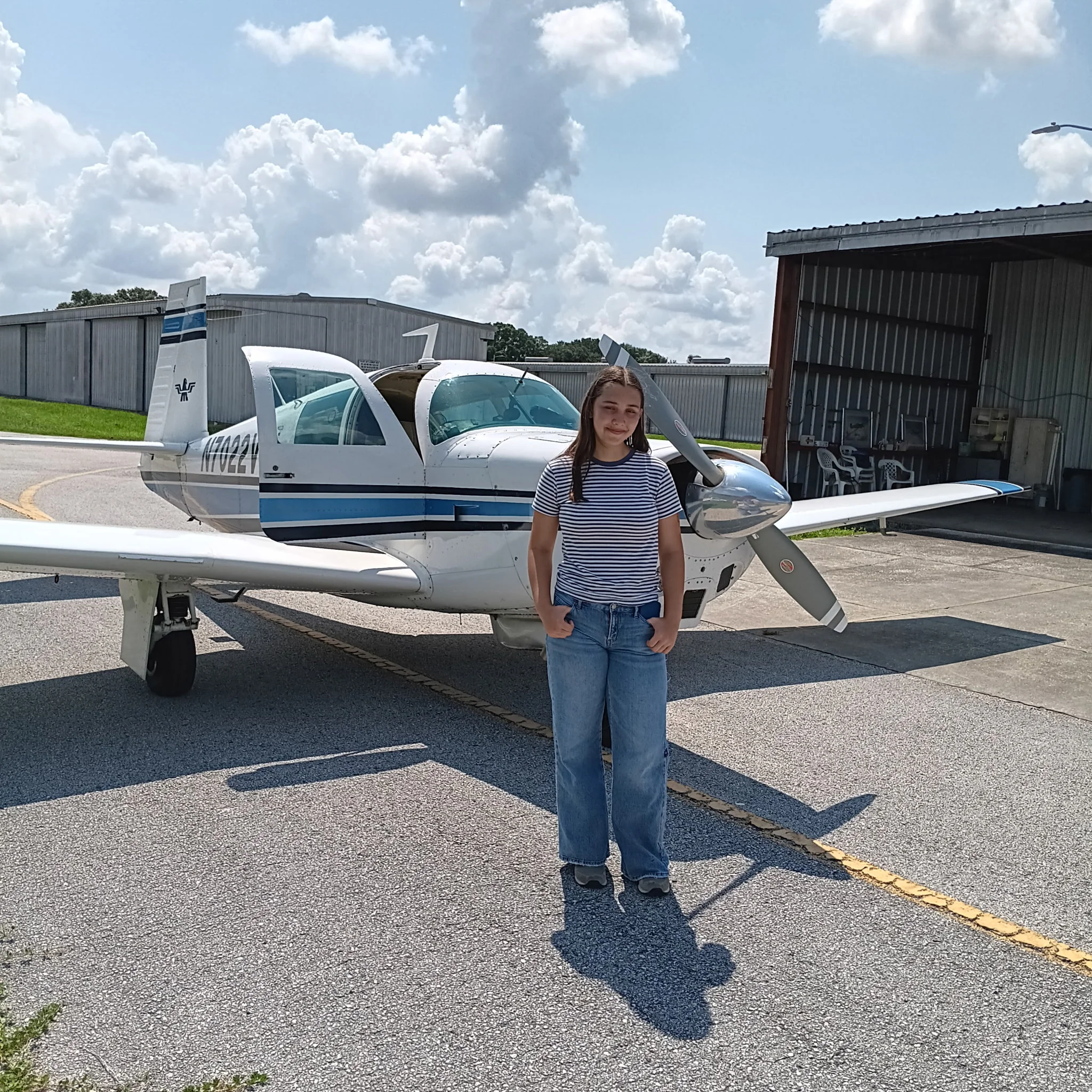 First Flight, Full Smile: Natalia Takes to the Sky as a Young Eagle